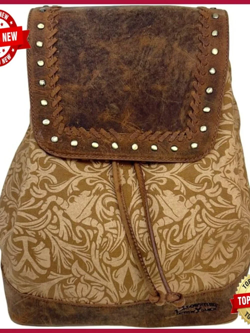 Officially Licensed Yellowstone Studded Backpack - Western Knapsack for Women